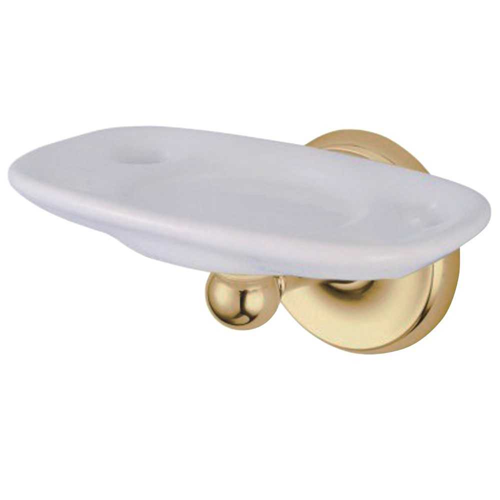 Kingston Brass Classic Toothbrush/Tumbler Holder, Polished Brass