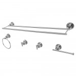 Kingston Brass Concord 5-Piece Bathroom Accessory Sets, Polished Chrome