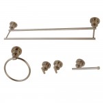 Kingston Brass Concord 5-Piece Bathroom Accessory Sets, Brushed Nickel