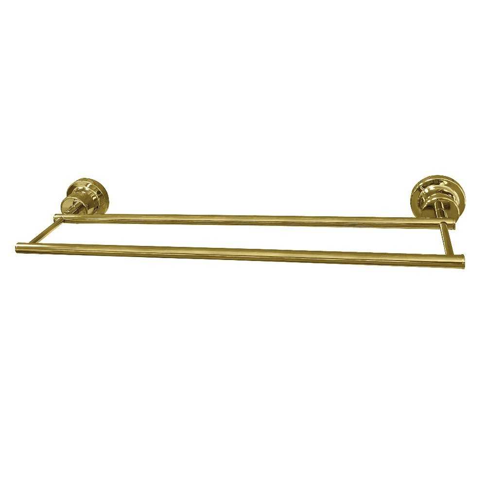 Kingston Brass Concord 18-Inch Double Towel Bar, Polished Brass