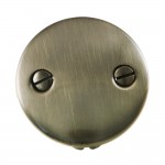 Kingston Brass Bathtub Overflow Plate, Antique Brass