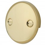 Kingston Brass Bath Tub Overflow Plate, Polished Brass