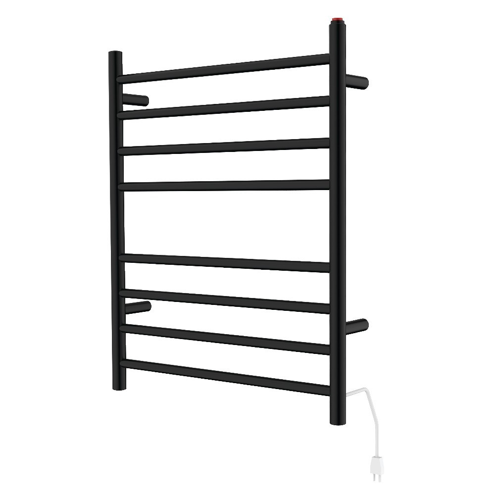 Kingston Brass Templeton Wall Mount Hardwired or Plug-In Towel Warmer, Matte Black Kingston Brass Templeton Wall Mount Hardwired or Plug-In Towel Warmer, Matte Black