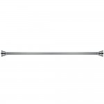 Kingston Brass Americana 72" Tension Shower Rod with Decorative Flange, Polished Chrome