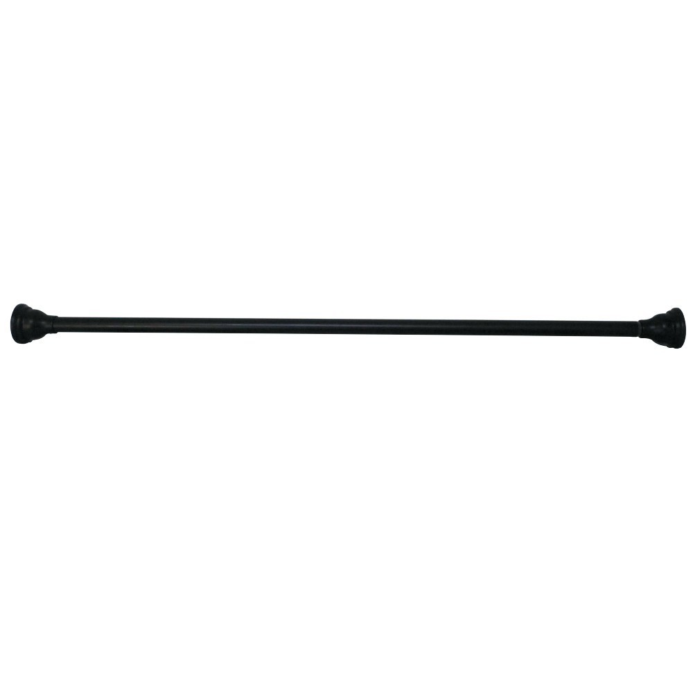 Kingston Brass Americana 72" Tension Shower Rod with Decorative Flange, Oil Rubbed Bronze