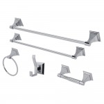 Kingston Brass Monarch 5-Piece Bathroom Accessory Set, Polished Chrome