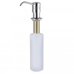 Kingston Brass Straight Nozzle Metal Soap Dispenser, Polished Nickel