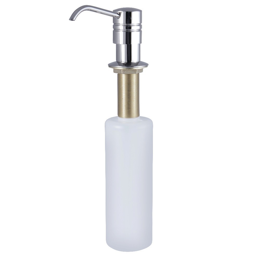 Kingston Brass Straight Nozzle Metal Soap Dispenser, Polished Nickel Kingston Brass Straight Nozzle Metal Soap Dispenser, Polished Nickel