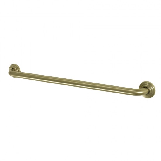 Kingston Brass Restoration 30" Decorative Grab Bar, Brushed Brass