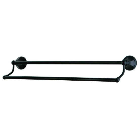 Kingston Brass Metropolitan 24-Inch Dual Towel Bar, Oil Rubbed Bronze