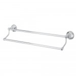 Kingston Brass Metropolitan 24-Inch Dual Towel Bar, Polished Chrome