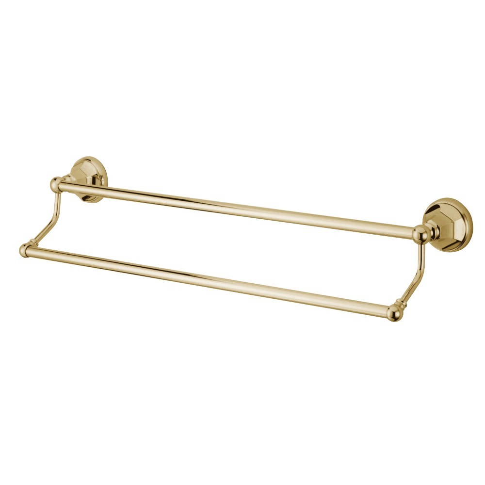 Kingston Brass Metropolitan 24-Inch Dual Towel Bar, Polished Brass Kingston Brass Metropolitan 24-Inch Dual Towel Bar, Polished Brass