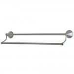 Kingston Brass Metropolitan 24-Inch Dual Towel Bar, Brushed Nickel