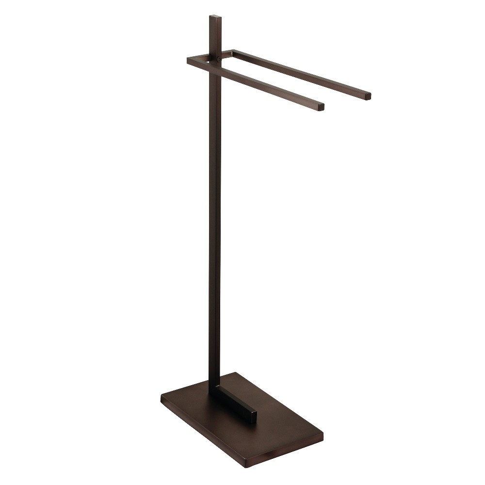 Kingston Brass Edenscape Pedestal Dual Towel Rack, Oil Rubbed Bronze