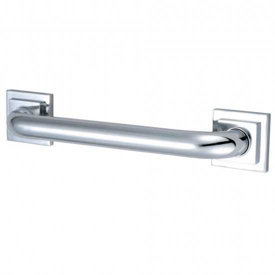 Kingston Brass Claremont 12" Grab Bar, Polished Chrome