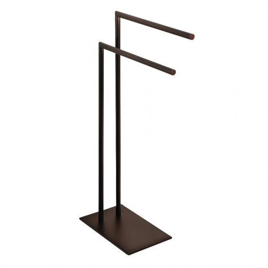 Kingston Brass Edenscape Pedestal Dual Towel Rack, Oil Rubbed Bronze