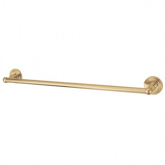 Kingston Brass Milano 18" Towel Bar, Polished Brass