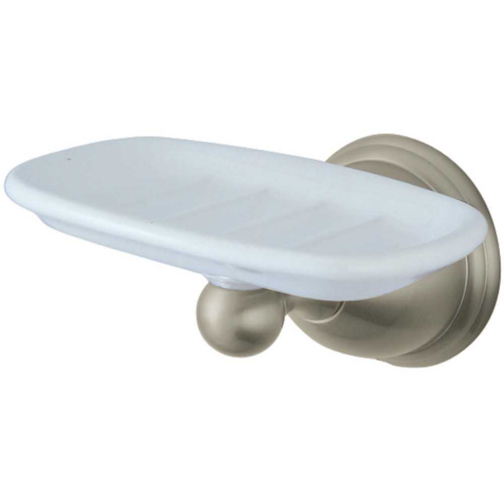 Kingston Brass Restoration Wall-Mount Soap Dish, Brushed Nickel