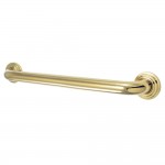 Kingston Brass Milano 18-Inch X 1-1/4-Inch OD Decorative Grab Bar, Polished Brass
