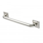 Kingston Brass Claremont 16" Decorative Grab Bar, Polished Nickel