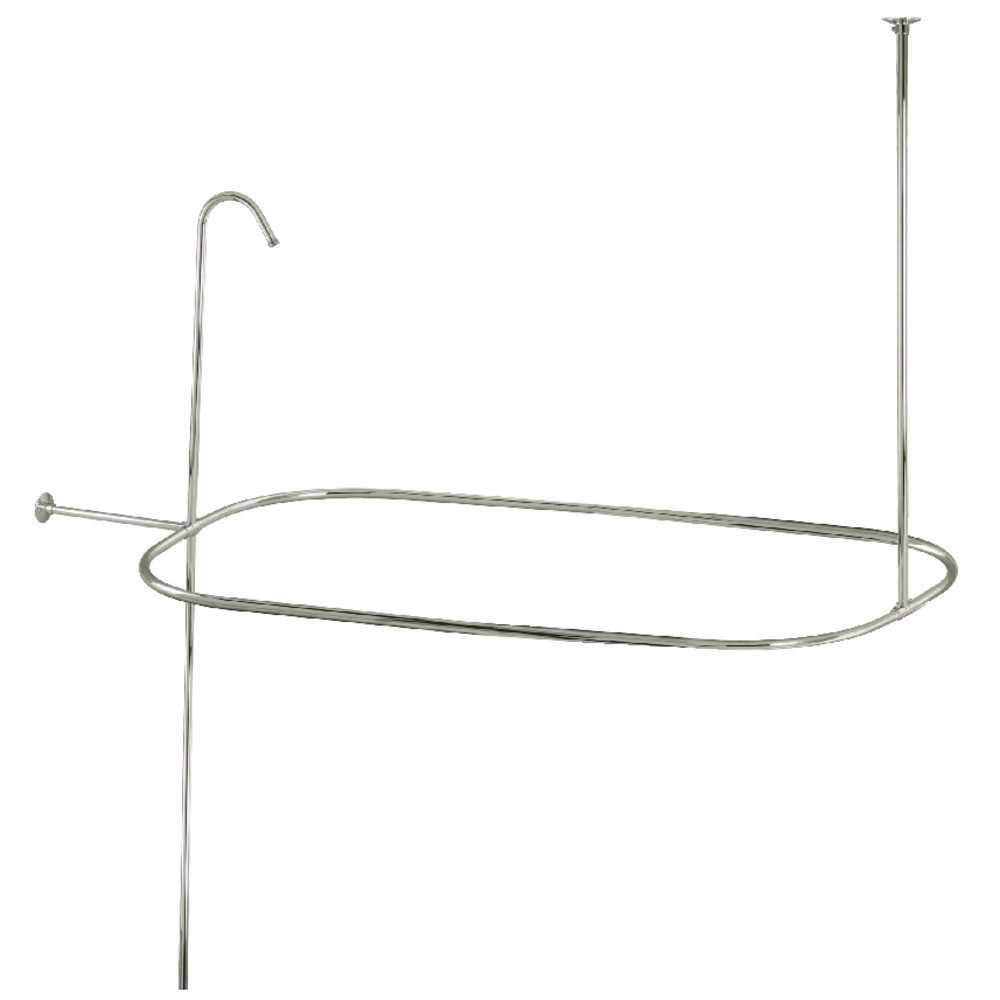 Kingston Brass Oval Shower Riser with Enclosure, Polished Nickel Kingston Brass Oval Shower Riser with Enclosure, Polished Nickel