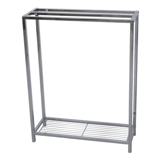 Kingston Brass Edenscape Freestanding Iron Towel Rack, Polished Chrome