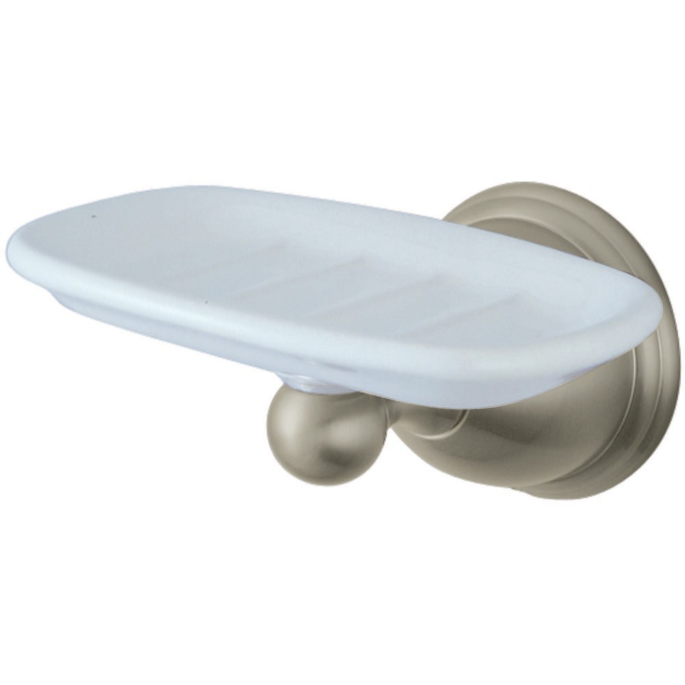 Kingston Brass Restoration Wall-Mount Soap Dish, Brushed Nickel Kingston Brass Restoration Wall-Mount Soap Dish, Brushed Nickel