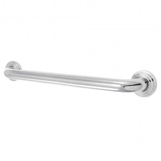 Kingston Brass Milano 18-Inch X 1-1/4-Inch OD Decorative Grab Bar, Polished Chrome