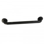 Kingston Brass Milano 18-Inch X 1-1/4-Inch OD Decorative Grab Bar, Matte Black