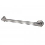 Kingston Brass Milano 18-Inch X 1-1/4-Inch OD Decorative Grab Bar, Brushed Nickel