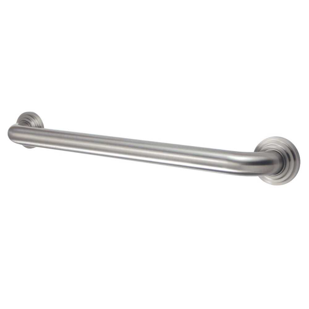 Kingston Brass Milano 18-Inch X 1-1/4-Inch OD Decorative Grab Bar, Brushed Nickel