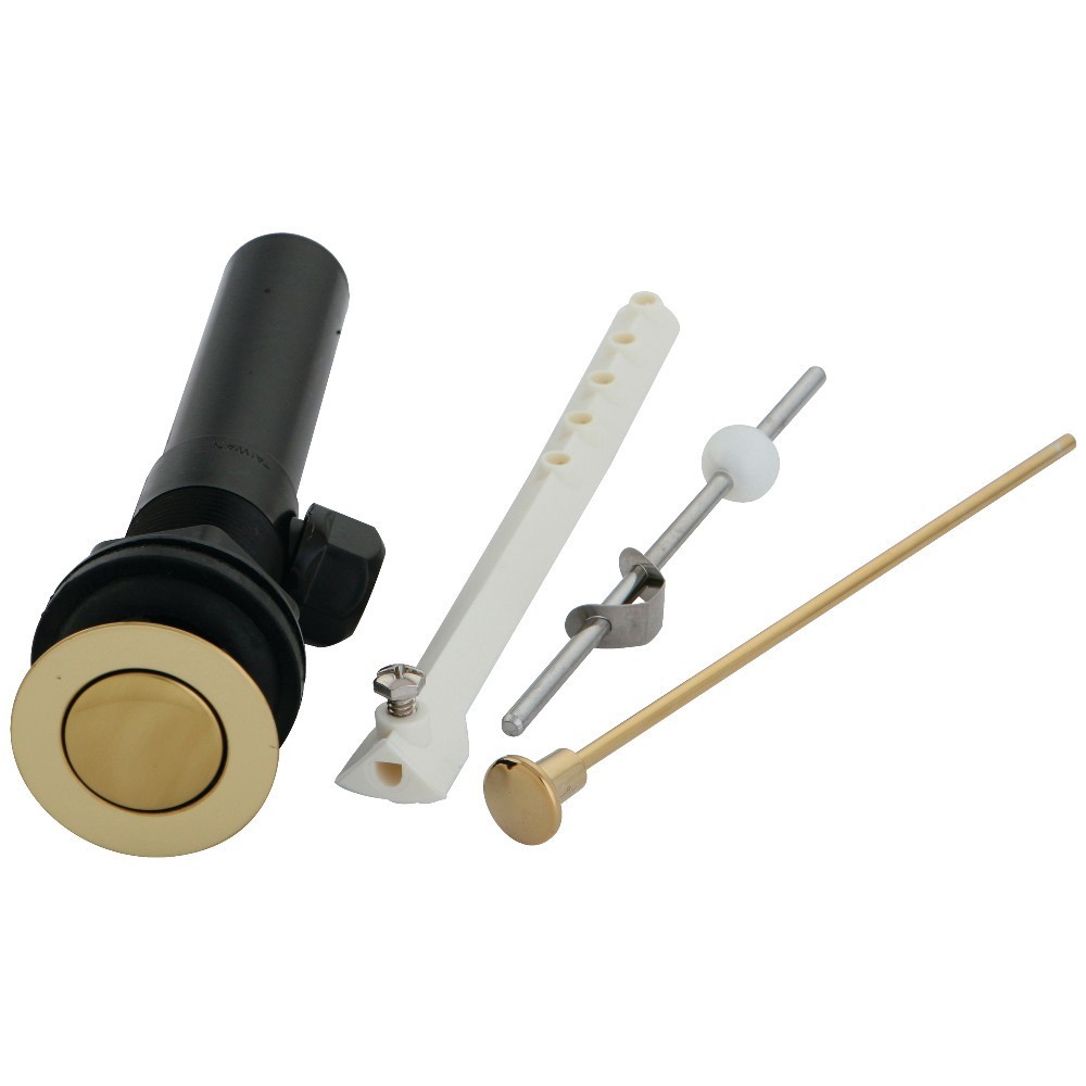 Kingston Brass Plastic Pop-Up Drain with Overflow, Polished Brass Kingston Brass Plastic Pop-Up Drain with Overflow, Polished Brass