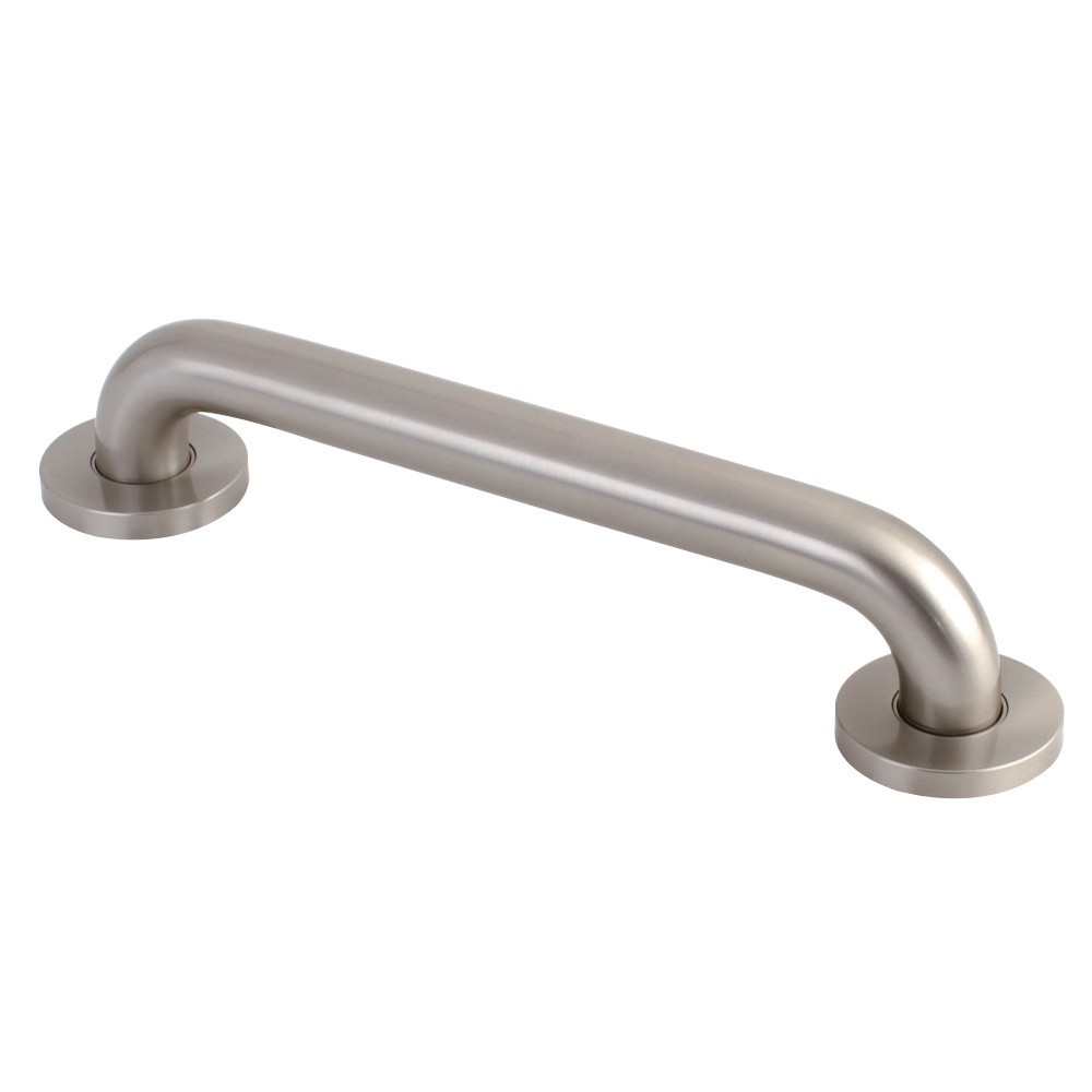 Kingston Brass Meridian 12" Decorative ADA Grab Bar, Brushed Nickel