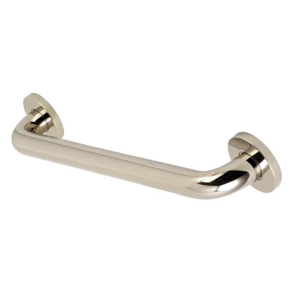 Kingston Brass Meridian 12" Decorative ADA Grab Bar, Polished Nickel