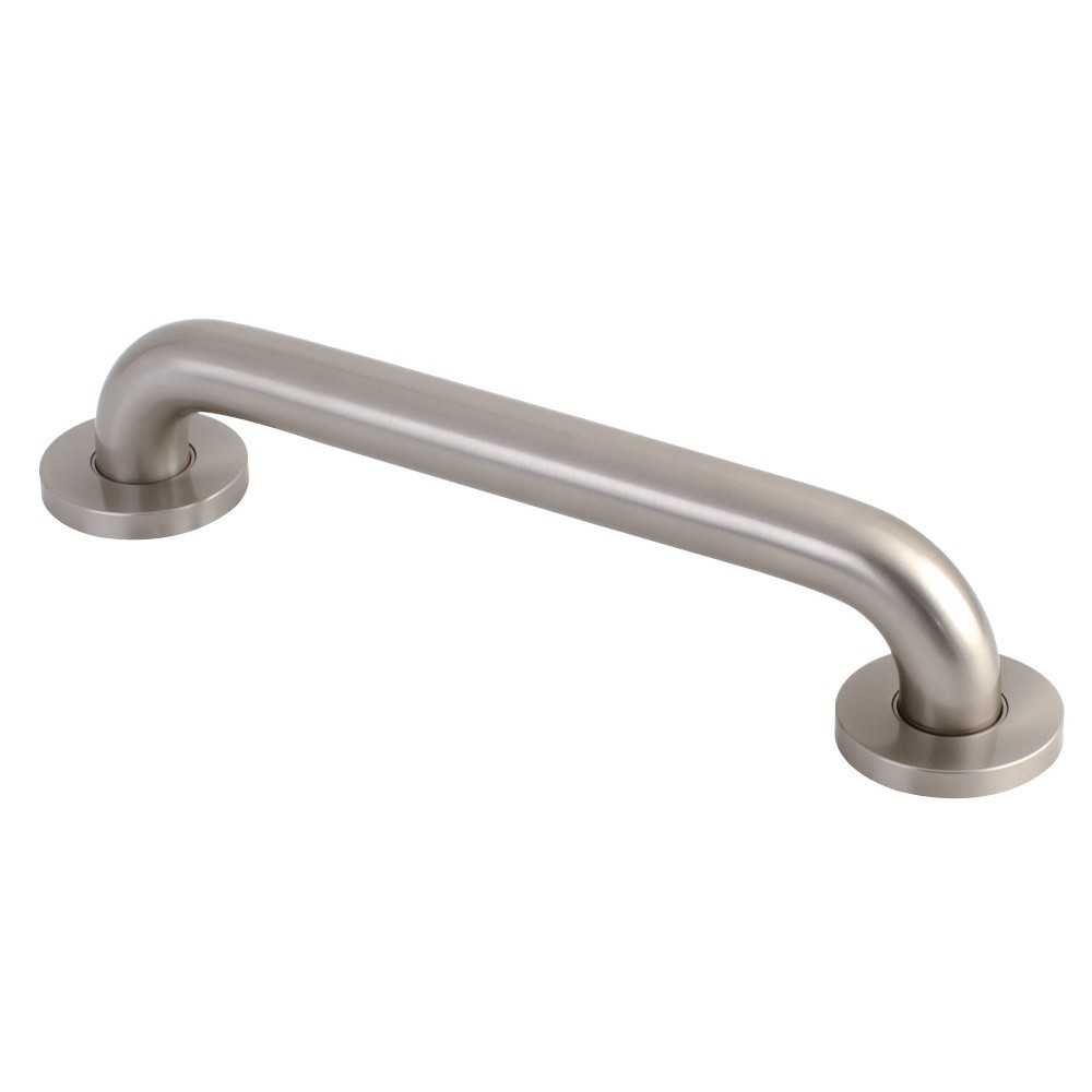 Kingston Brass Meridian 12" Decorative ADA Grab Bar, Brushed Nickel