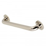 Kingston Brass Meridian 12" Decorative ADA Grab Bar, Polished Nickel