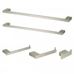 Kingston Brass Metzinger 5-Piece Bathroom Accessory Set, Brushed Nickel