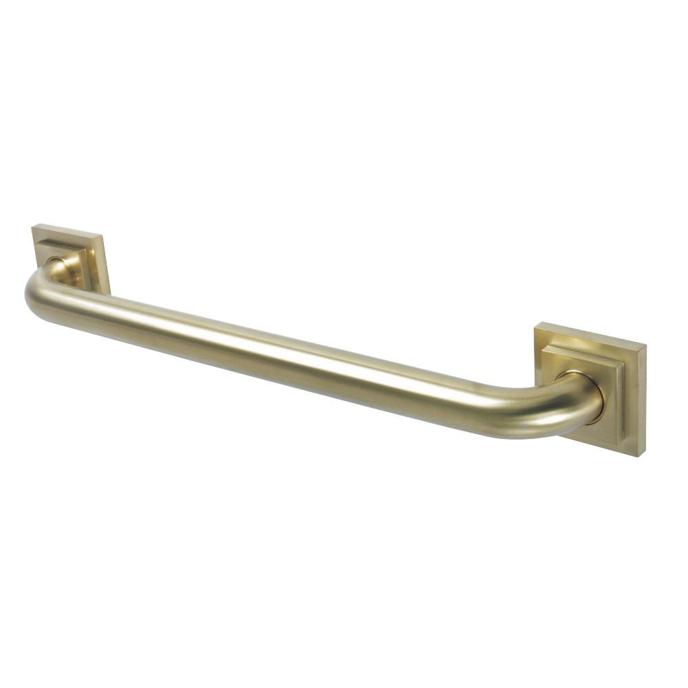 Kingston Brass Claremont 18" Decorative Grab Bar, Brushed Brass Kingston Brass Claremont 18" Decorative Grab Bar, Brushed Brass