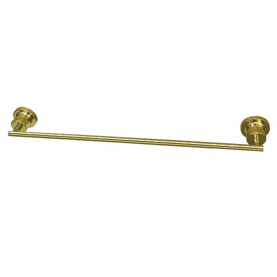 Kingston Brass Concord 24-Inch Single Towel Bar, Polished Brass