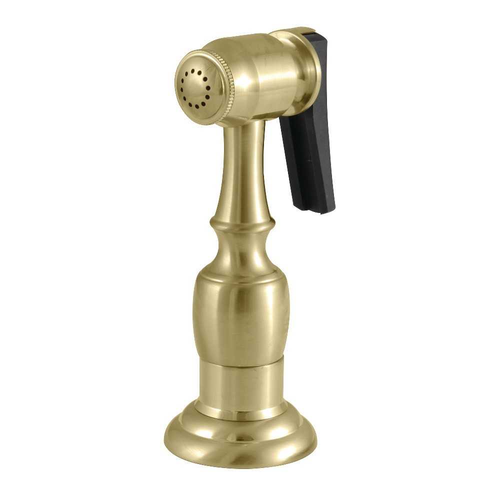 Kingston Brass Kitchen Faucet Side Sprayer, Brushed Brass