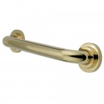 Kingston Brass  Manhattan 16-Inch Decorative 1-1/4-Inch OD Grab Bar, Polished Brass