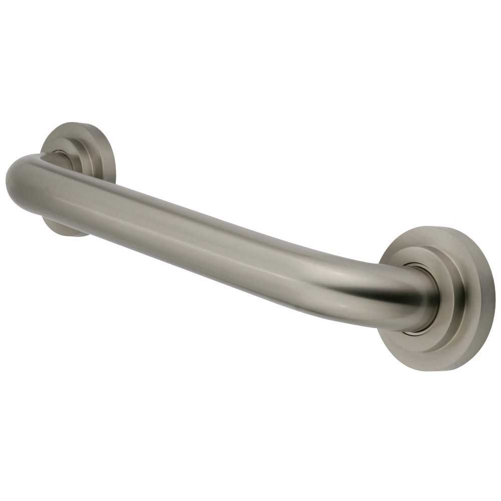 Kingston Brass Manhattan 16-Inch Decorative 1-1/4-Inch OD Grab Bar, Brushed Nickel