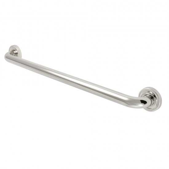 Kingston Brass Camelon 24-Inch X 1-1/4-Inch OD Grab Bar, Polished Nickel