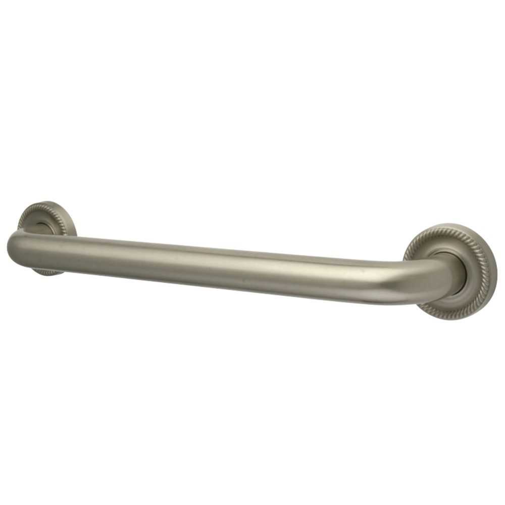 Kingston Brass Camelon 24-Inch X 1-1/4-Inch OD Grab Bar, Brushed Nickel