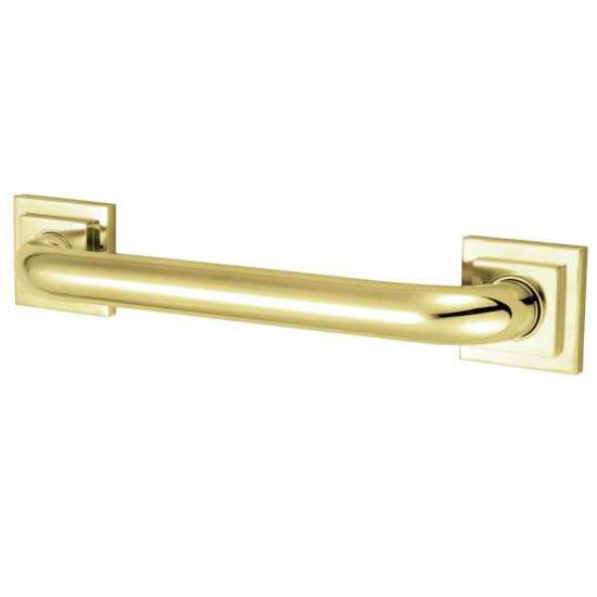 Kingston Brass Claremont 24" Grab Bar, Polished Brass