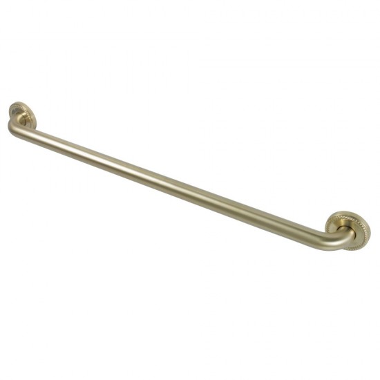 Kingston Brass ROPED 30" Decorative Grab Bar, Brushed Brass