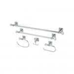 Kingston Brass 5-Piece Bathroom Accessory Combo, Polished Chrome