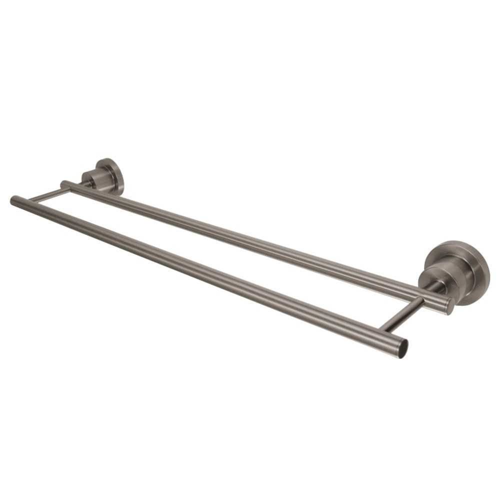 Kingston Brass Concord 24" Dual Towel Bar, Brushed Nickel