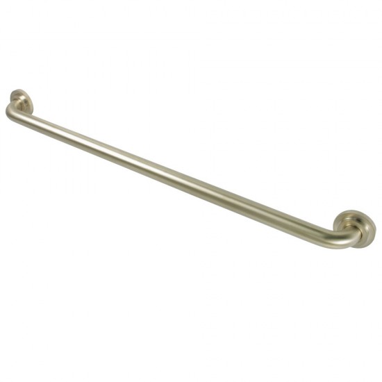 Kingston Brass Manhattan 32-Inch X 1-1/4-Inch OD Grab Bar, Brushed Brass