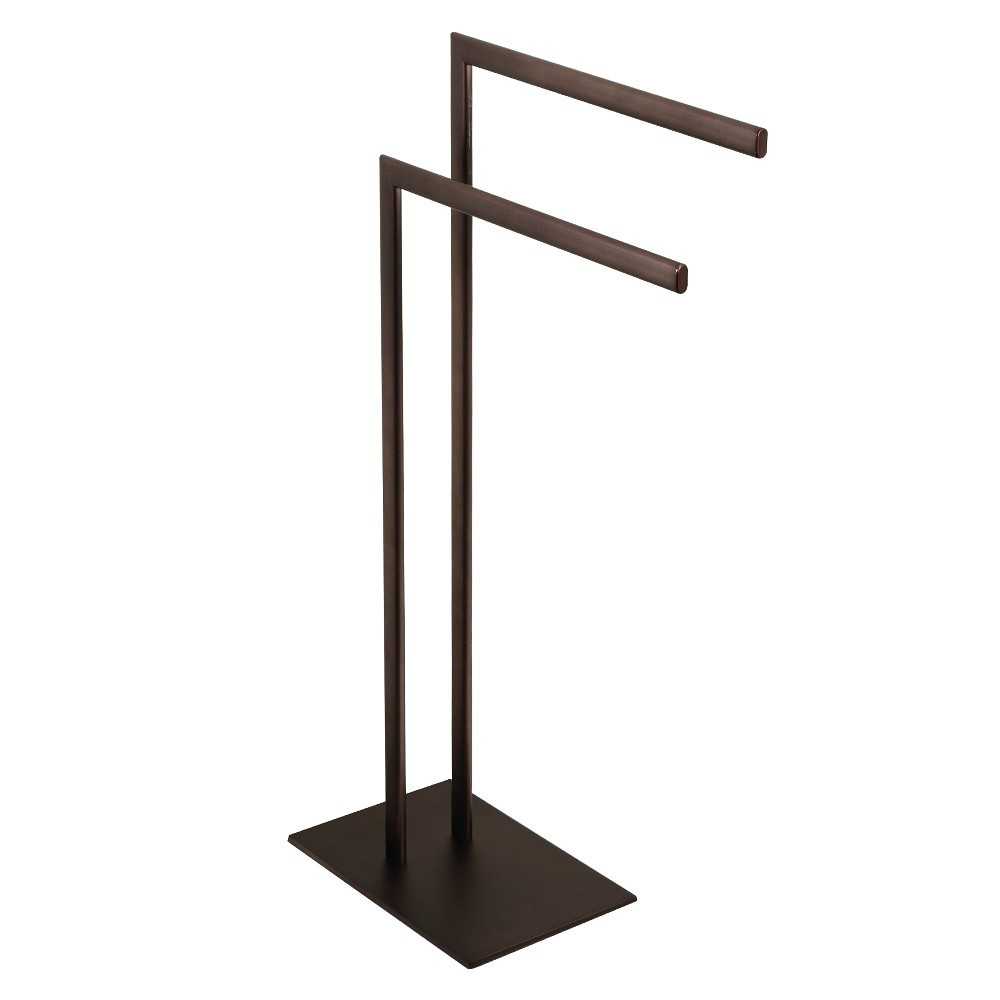 Kingston Brass Edenscape Pedestal Dual Towel Rack, Oil Rubbed Bronze